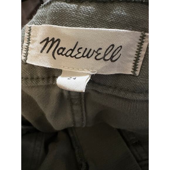 Madewell The Perfect Vintage Straight Workwear Pants, Green, Women's Size 24 - Picture 5 of 6